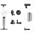 thumbnail image 4 of Toilet Plunger Pressure Air Plunger Drain Unclogger Drain Cleaner Clog Remover Tools White, 4 of 5