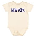 thumbnail image 3 of Inktastic New York in Blue Text Boys or Girls Baby Bodysuit, 3 of 5