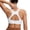 White, variant on Women’s Sports Bra Medium Support Racerback Open Back Workout Bra with Fixed Cups