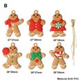 thumbnail image 3 of 12 piezas de hombre de jengibre para árbol de Navidad, colgante para árbol de Navidad, adorno decorativo 2024 2024, envío rápido más nuevo, lindo y divertido regalo para niños, 3 of 5