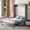 Gray, variant on Harper & Bright Designs Full Size Murphy Bed, Wooden Full Murphy Bed with Cushion, Wall Bed with Sofa for Home Office or Small Room, Gray