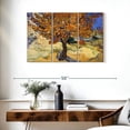 thumbnail image 3 of Elephant Stock The Mulberry Tree Wall Art - Horizontal Multi Panel Canvas - Living Room Wall Decor - Floral And Botanical Multi Panel - Blue And Orange Decor By Vincent Van Gogh - 38" x 24", 3 of 8