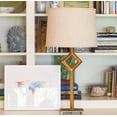 thumbnail image 2 of 13" Light Wheat Throwback Drum Linen Lampshade, 2 of 3