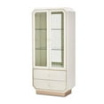 thumbnail image 4 of Michael Amini La Rachelle Display Cabinet with LED Lighting - Champagne Ivory, 4 of 12
