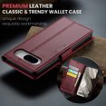 thumbnail image 7 of TECH CIRCLE Wallet Case for Google Pixel 9 Pro/Pixel 9, Magnetic Clasp Shockproof Cover PU Leather Flip Credit Card Slots Holder Kickstand Case for Google Pixel 9 Pro/Pixel 9 6.3" 2024,Wine, 7 of 7