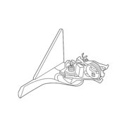 Genuine OE BMW Mirror Base - 51-16-9-498-928