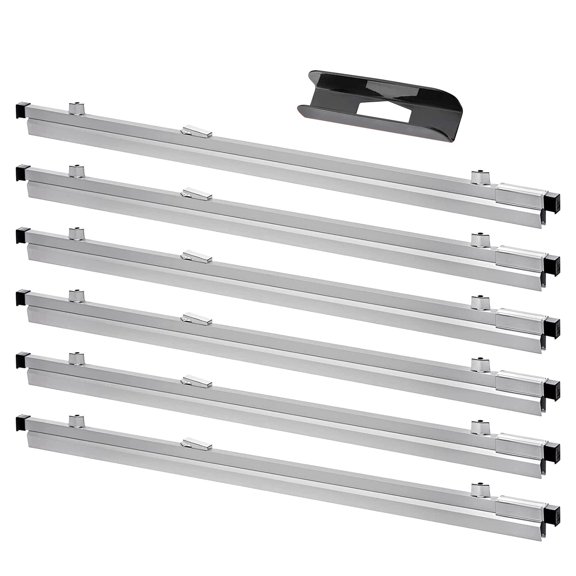 Adir Blueprint Clamp 18 Inches- Blueprint Clips, Binding Strips, Architectural Binders for Blue Print Organizers, Poster, Maps & Construction Plan Holder (Pack of 6)