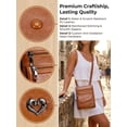 thumbnail image 4 of Deago Small Crossbody Bags for Women Vintage Soft PU Leather Cell Phone Purse Wallet Handbags Travel Shoulder Bag with Adjustable Strap (Brown), 4 of 9