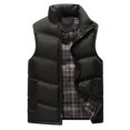 thumbnail image 2 of Mifsaly Mens Warm Puffer Vests Padded Zip Up Stand Collar Quilted Vest Fall Winter Daily Going Out Sports Travel Casual Outfits with Zipper Pockets, 2 of 9