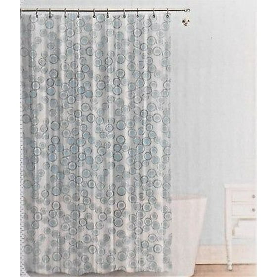 Splash Bath Shower Curtain Peva Vinyl Droll Circles Aqua 70 X 72 Splash Bath Shower Curtain Peva Vinyl Droll Circles Aqua 70 X 72 Nip New Com