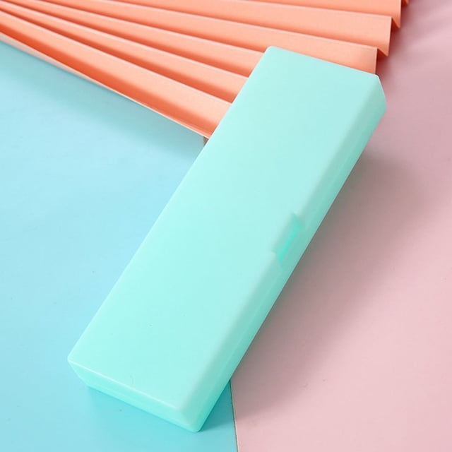 WSBDENLK Pure Color Personality Macaron Color Stationery Box Creative Candy Color Student Pencil Case,Large Capacity Stationery Box,Stationery Bag Organizer
