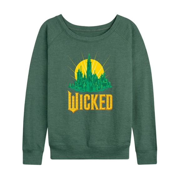Wicked: Part 2 -  Emerald City - Women's French Terry Long Sleeve Pullover