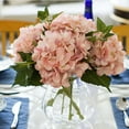 thumbnail image 1 of Visland 4PCS Artificial Fake Flowers Plants Silk Hydrangea Arrangements Wedding Bouquets Decorations Plastic Floral Home Kitchen Garden Party Festival Bar DIY, 1 of 4