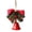 A003- Red, variant on Holiday Bell Decor Rustic Metal Bell with Burlap Bow Pine Cones and Berries for Farmhouse Christmas Decor Vintage Christmas Bell Hanging Ornament for Xmas Tree