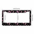 thumbnail image 3 of Sloboki Pink Ribbon License Plate Frame Universal Aluminum Metal Car Tag Holders Cars Decor, 3 of 5