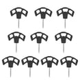 thumbnail image 2 of 10 tornillos para clavos de cubierta, clavijas para tienda de campaña, estacas para toldo de acero inoxidable ligero, estacas para tienda de campaña, Negro DYNWAVEMX Clavos para terraza, 2 of 7