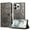 Gray, variant on Allytechgroup Slim Case for iPhone 17 Pro with Credit Card Slot, PU Leather RFID Blocking Flip Wallet Phone Case Stand Shockproof Protective Back Cover for iPhone 17 Pro, Darkpurple