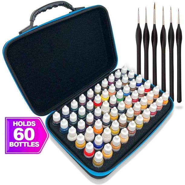 Pixiss Model Paint Storage Case Acrylic Paint Organizer Holder Tray