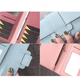 thumbnail image 3 of Cartera larga para mujer, cartera triple, cartera multifuncional de piel sintética, cartera sencilla y moderna, 3 of 6