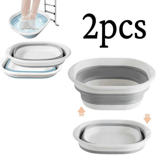 2-Pack Collapsible Water Carrier & Storage Container Set, Portable 5-Gallon Water Bucket for Camping, Emergency Kits, Car Washing and Outdoor Use