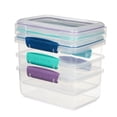 thumbnail image 5 of Sistema KLIP IT Food Storage Containers | 1 L | Stackable Food Prep Container with Airtight Lids | BPA-Free | Colourful Clips | 3 Count [81613-T], 5 of 5