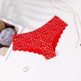 thumbnail image 4 of Guardurnaity Bragas con letras impresas para mujer, ropa interior amigable con la piel, calzoncillos de seda, cintura baja, ropa interior íntima Ropa interior Rojo L, 4 of 6