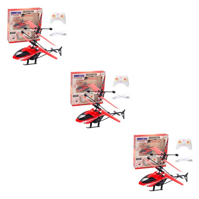 Injueey Avión pequeño Exquisito Avión de juguete Modos duales Juguetes para niños Principiantes interactivos Operación simple Carga USB Type1