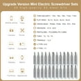 thumbnail image 5 of E·Durable 28 in 1 Mini Electric Screwdriver Sets with 24 Bits Rechargeable 3.7V Magnetic Repair Tool Kit, 5 of 7
