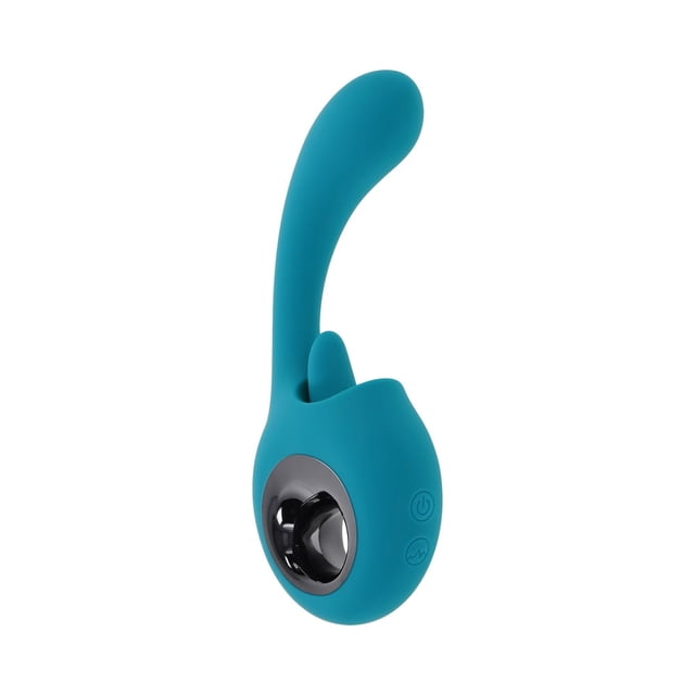 Evolved How Many Licks Rechargeable Silicone Clitoral & G-Spot Vibrator, Blue