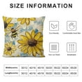 thumbnail image 5 of PHYHOO  Home Sweet Home Bee Sunflower Throw Pillow Covers,Love Lives Here Spring Summer Stripes Cushion Case for Sofa Couch White, 5 of 5