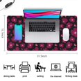 thumbnail image 5 of Long Mouse Pads for Desk,Pioneer Flower Floral Print Pattern Desk Mats on Top Of Desks, Desk Mouse Pad Extra Large with 3mm Non-Slip Base and Stitched Edge for Gaming,Office,Work,Home 31.5"x15.7", 5 of 6