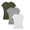 style 2, variant on 3 Pack Basic Tees for Women Crew Neck Tight T Shirts Y2K Trendy Summer Basic Tops Bodycon Casual Clothes