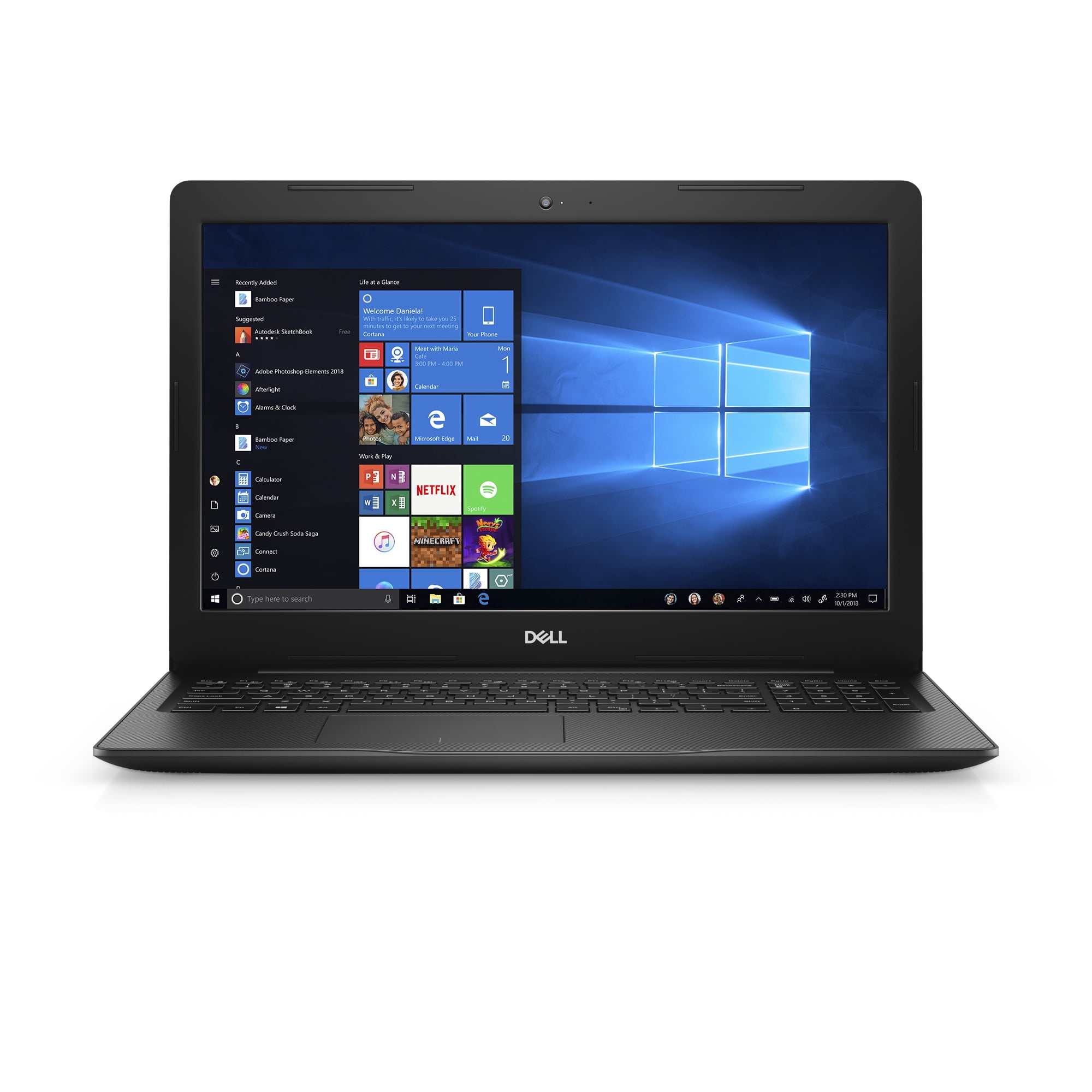 Dell Inspiron 15 3583 Laptop, 15.6'', Intel Core i7-8565U, 8GB RAM, 256GB  SSD, Intel UHD Graphics 620, i3583-7391BLK-PUS