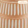 thumbnail image 6 of Beautiful 9.75" Ceramic Brown Ribbed Rechargeable/Cordless Frosted Globe Table Lamp by Drew Barrymore, 6 of 7