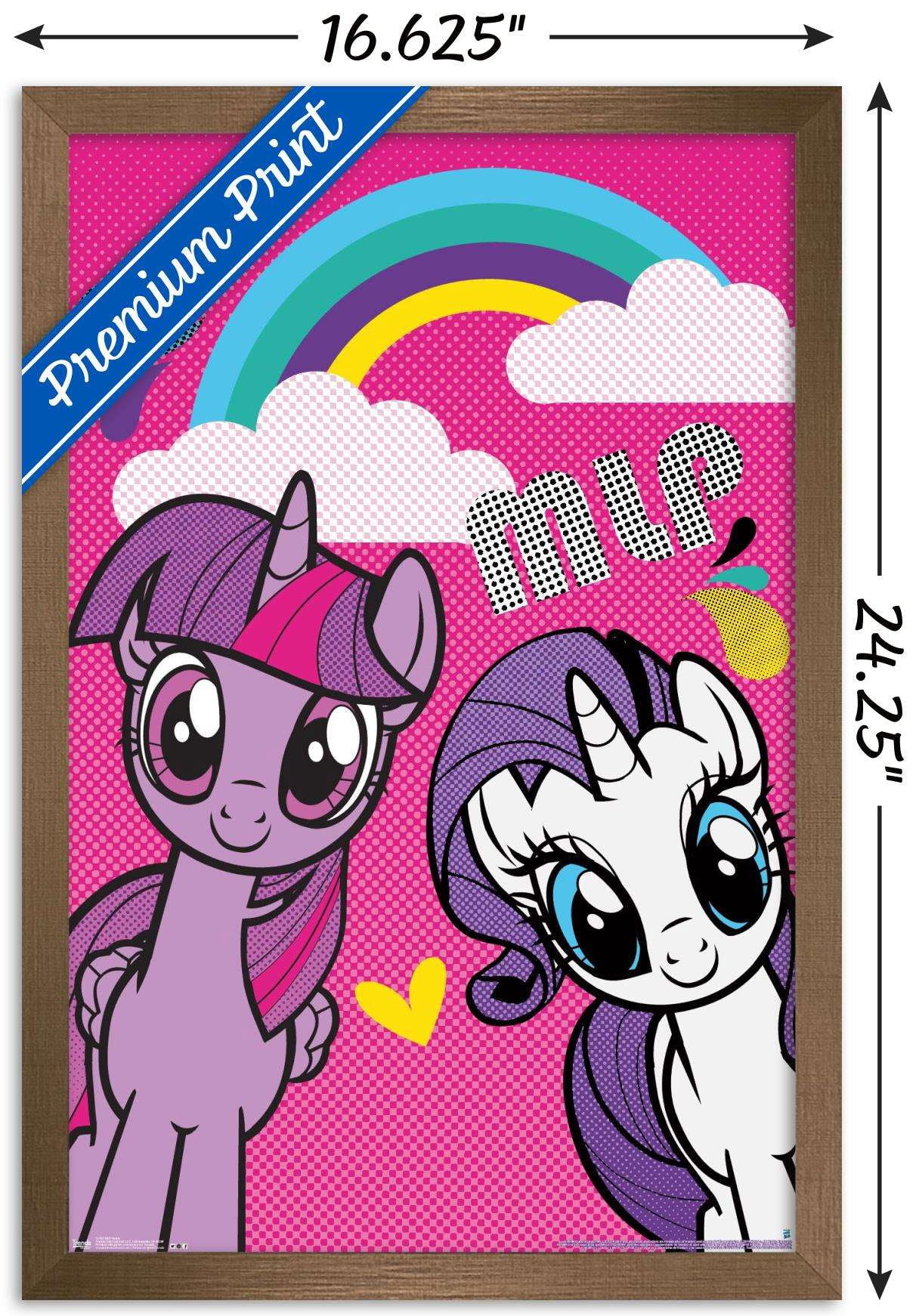 Hasbro My Little Pony - Smile Wall Poster, 14.725" x 22.375", Framed