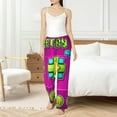 thumbnail image 6 of Lsque Geometry Dash Print Women's Pajama Pants, Lounge Pant - Comfortable Home Wear,Elastic Waistband, Stylish Design-X-Large, 6 of 9