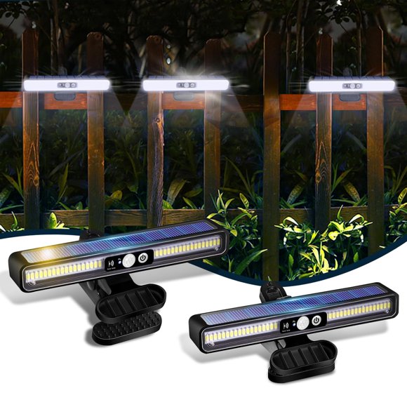 Luces solares con sensor de movimiento ICEKO KN, 36 LED, impermeables, paquete de 2
