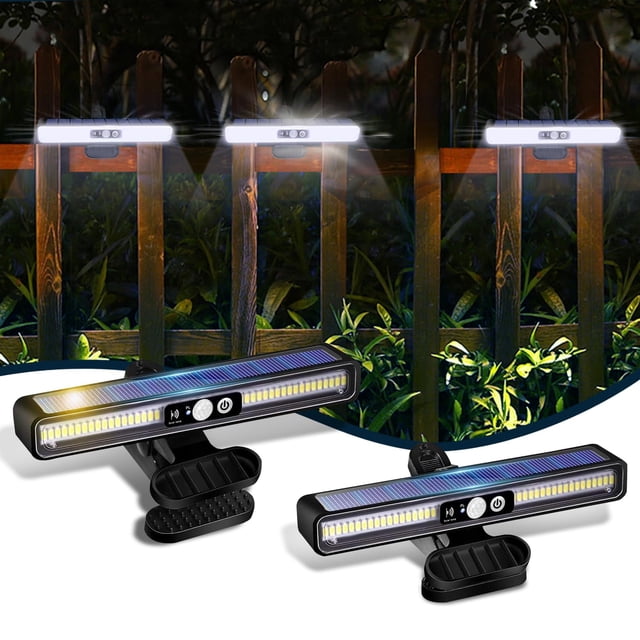 Luces solares con sensor de movimiento ICEKO KN, 36 LED, impermeables, paquete de 2