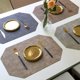 thumbnail image 3 of 17 pulgadas 4 piezas manteles antideslizantes tapetes de mesa de cena tapetes lavables, 3 of 10