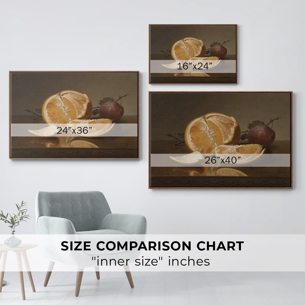 Vintage Botanical Print-LXXVII By Wexford Home Framed in Walnut Wood Gallery Wrapped Canvas 17 in. x 25 in.