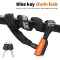 thumbnail image 4 of Bike Lock,Heavy Duty Chain Durable Duty -theft E-bike Door Waterproof 2 -theft Chain 2 Bike -theft Bike Water Resistant Bike Lock Chain Lock Included Chain Door Fence 2 Waterproof E-bike, 4 of 6