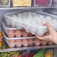 thumbnail image 1 of Rangement pour Oeufs, Contenant à Oeufs pour Réfrigérateur et Frigo, Organisation et Contenants de Rangement, Boîte Transparente 34 Cases, 1 Pce, 1 of 8