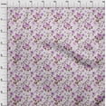 thumbnail image 4 of oneOone Polyester Spandex White Fabric Watercolor Floral Sewing Material Print Fabric By The Yard 56 Inch Wide-aA, 4 of 5