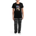 thumbnail image 4 of CafePress - Japanese Cats Women's Dark Pajamas - Women's Short Sleeve Print T-Shirt and Pants Dark Cotton Pajama Set, 4 of 7