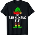thumbnail image 1 of Bah Humbug Elf Matching Family Christmas T-Shirt - As Picture - 4XL, 1 of 2