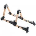 thumbnail image 2 of AMONIDA Ukulele Guitar Stand Double Vertical Floor Row Folding Universal Instrument Tool, 2 of 8