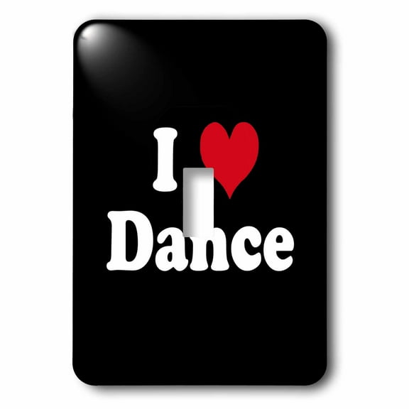 3dRose, I Love Dance, single toggle switch