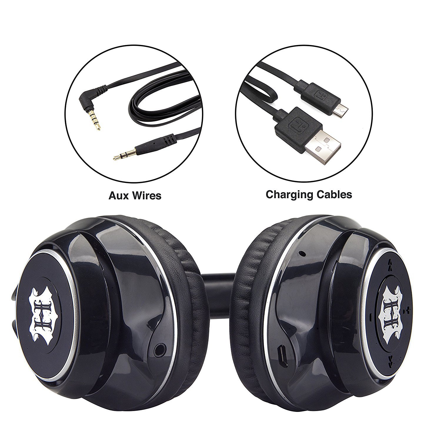 iHome Bluetooth Noise-Canceling Over-Ear Headphones, Black, MODNXA7C26VM4Y - image 4 of 8