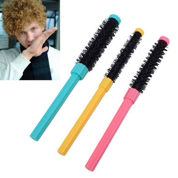 Roller Brush, 3PCS Set Compact Round Brush Comfortable for Travel