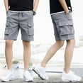 thumbnail image 4 of Summer Casual Shorts Men's fashion Instagram burst loose casual trend wearing casual pants in Korea version of the pants, 4 of 5
